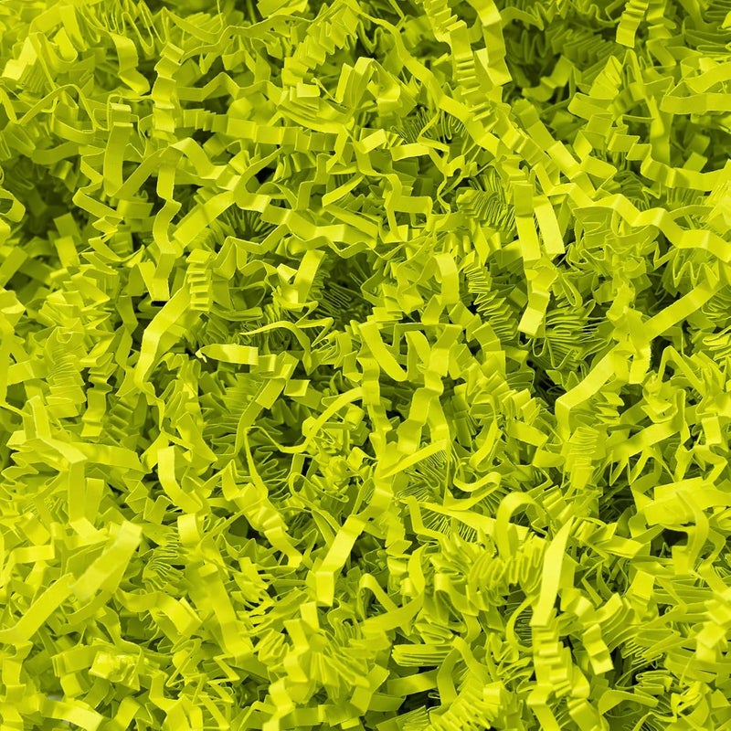 Mefleet 1/2 LB Crinkle Cut Paper Shred Filler 8 oz Light Green Crinkle Shredded Paper for Gift Box - Gift Basket Bag Filler - Grass Cushion Stuffing for Easter, Mother's day, Holiday Packaging Wrapping - Image 1